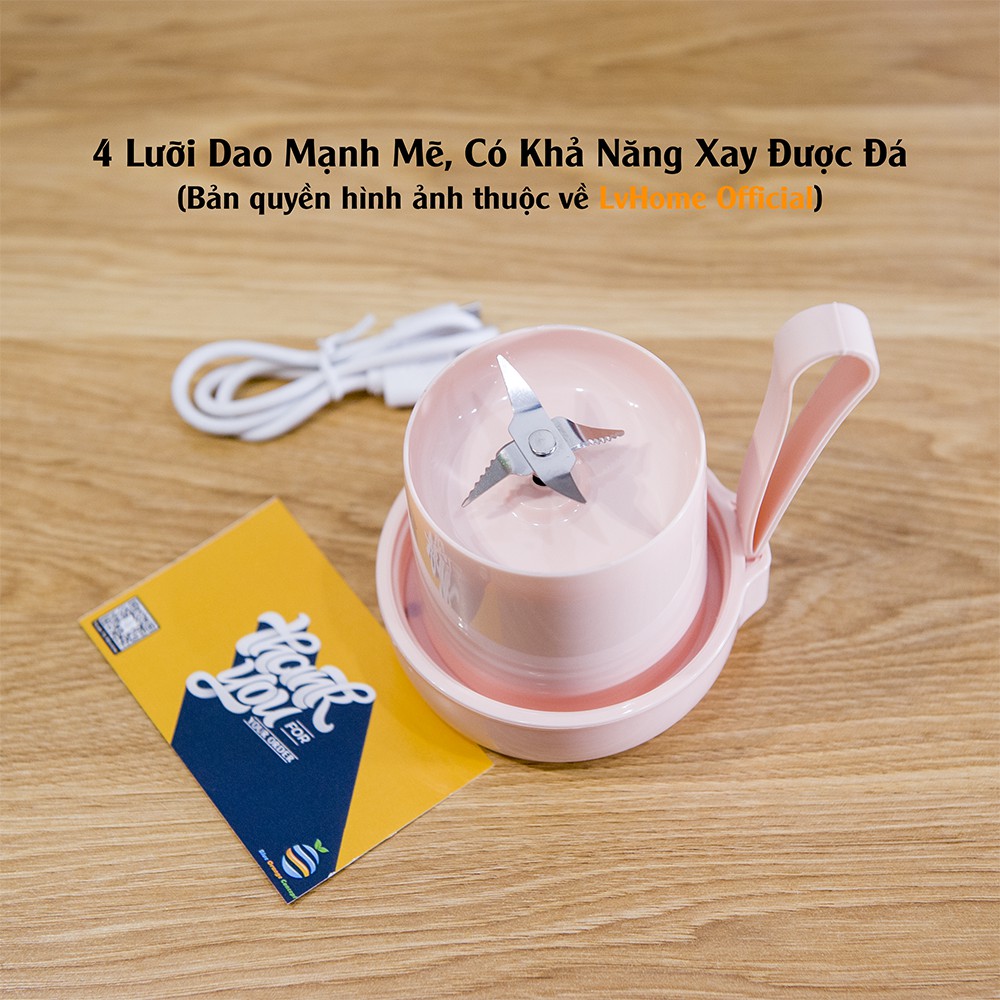 Máy Xay Sinh Tố Cầm Tay Mini GeePas Sạc Điện Công Suất 50W Pin 3000mAh Bảo Hành 6 Tháng