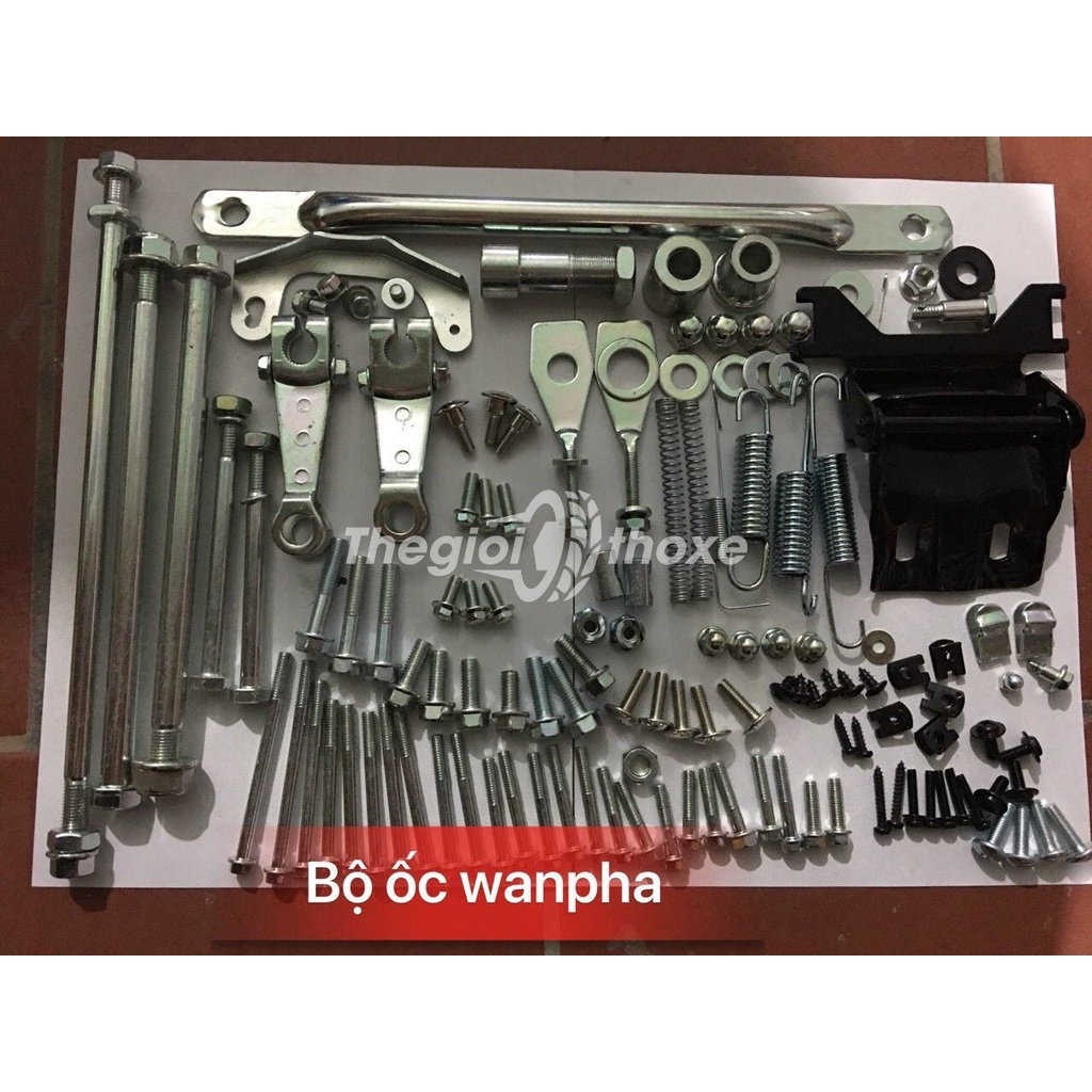 Bộ full ốc wave alpha (đầy đủ, xi mạ đẹp chuẩn zin) - Thế Giới Thợ Xe