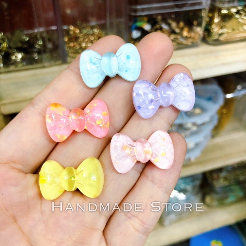 Charm nơ nhũ nhỏ