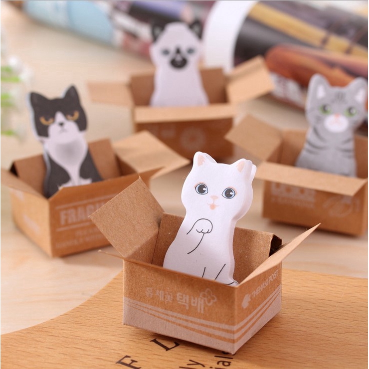 Giấy ghi chú hình chú mèo đáng yêu tiện dụng
