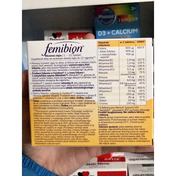 Vitamin bầu Femibion 1 cho mẹ bầu từ 0-12 tuần 28 viên