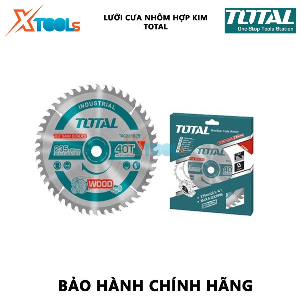 Lưỡi cưa nhôm TOTAL | Lưỡi cưa nhôm hợp kim TCT, Số răng: 100-120 Kiểu răng cưa: TCT [XTOOLS]