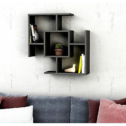 Kệ trang trí treo tường phòng khách- phòng ngủ sang trọng