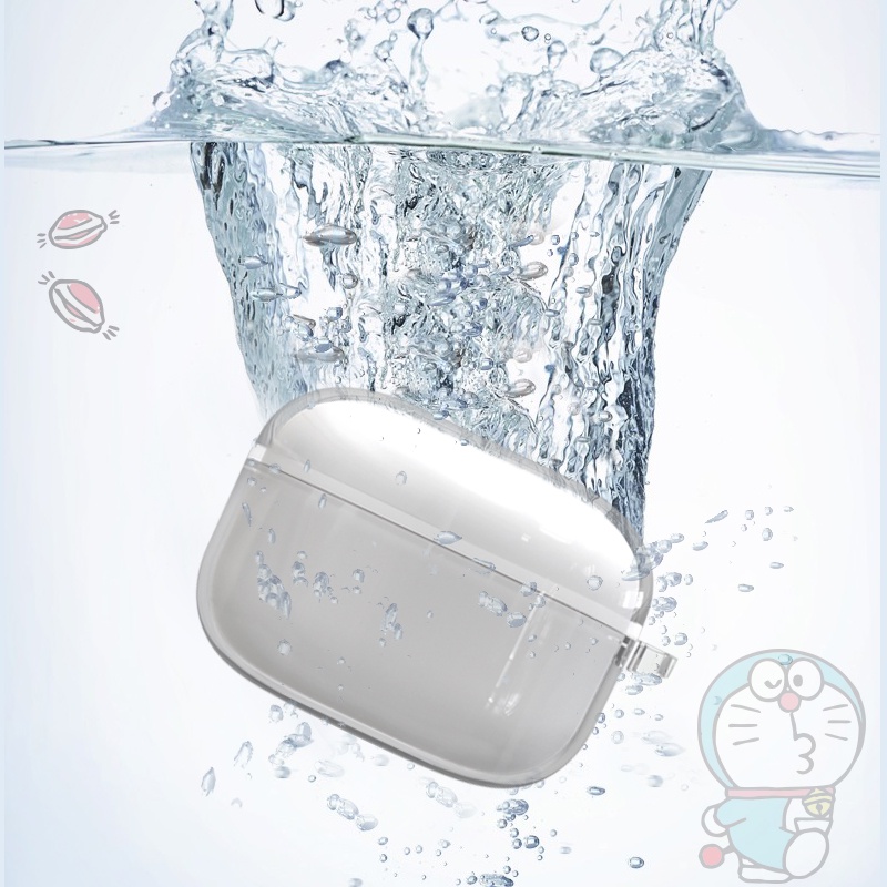 Vỏ Bảo Vệ Hộp Sạc Tai Nghe Sony Linkuds S WF-LS900N Bằng TPU Trong Suốt Chống Sốc Có Móc Treo