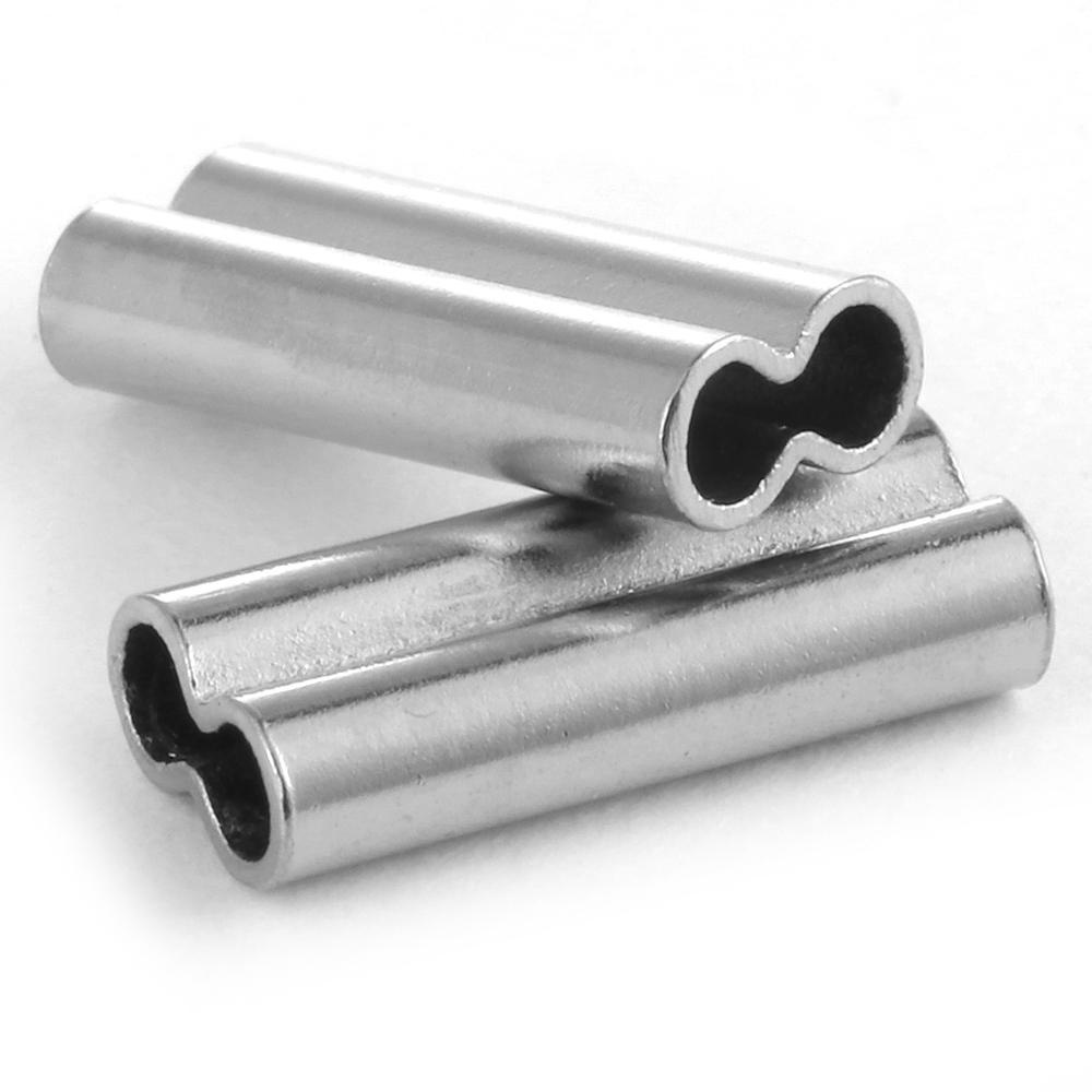 MUVAKO Set 100 Ống Đồng Nối Dây Câu Cá Chất Lượng Cao