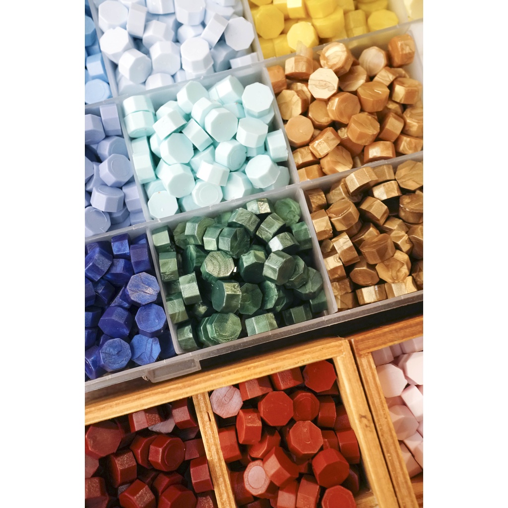 Sáp con dấu niêm phong - dạng viên và hũ thủy tinh