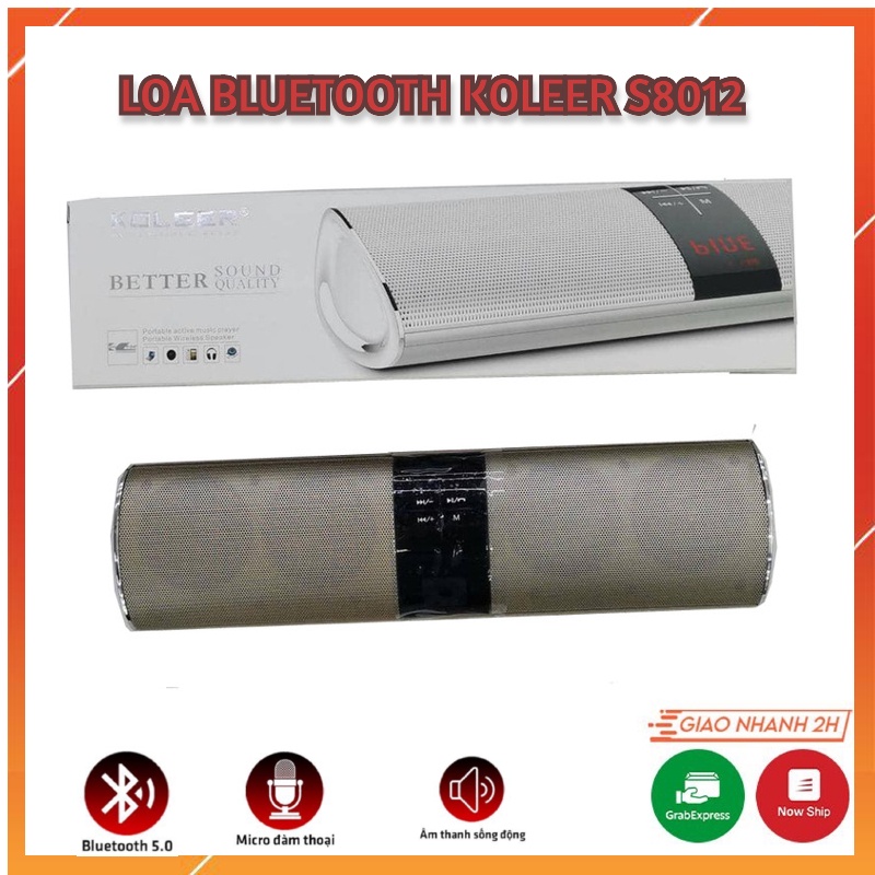 Loa Bluetooth Koleer S8012 Âm Thanh Siêu Bass Hay Siêu Trầm Ấm, Thiết Kế Vô Cùng Tinh Tế Mang Lại Sự Sang Trọng.