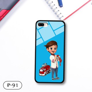 Ốp lưng kính 3D iPhone 7 Plus/ 8 Plus-cute
