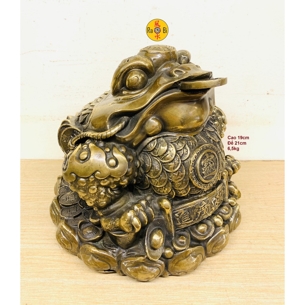 Thiềm Thừ sừng chiêu tài - Tượng Đồng Phong Thủy
