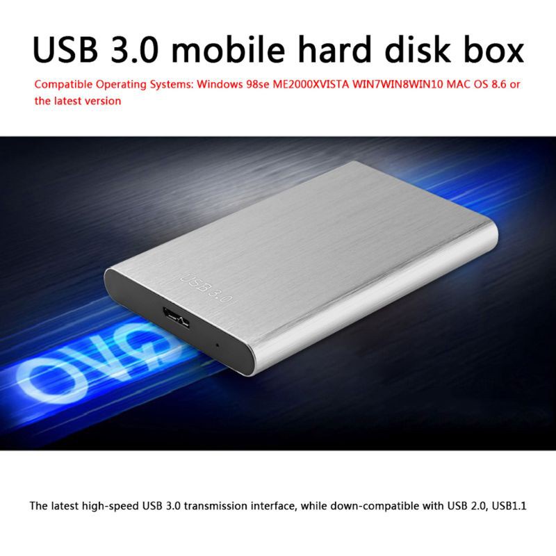 Hộp Đựng Ổ Cứng Ngoài 2.5 Inch Usb3.0 Sata Bằng Hợp Kim Nhôm Không Đinh Ốc 7mm 9.5 mm 2.5 Inch Sata | BigBuy360 - bigbuy360.vn