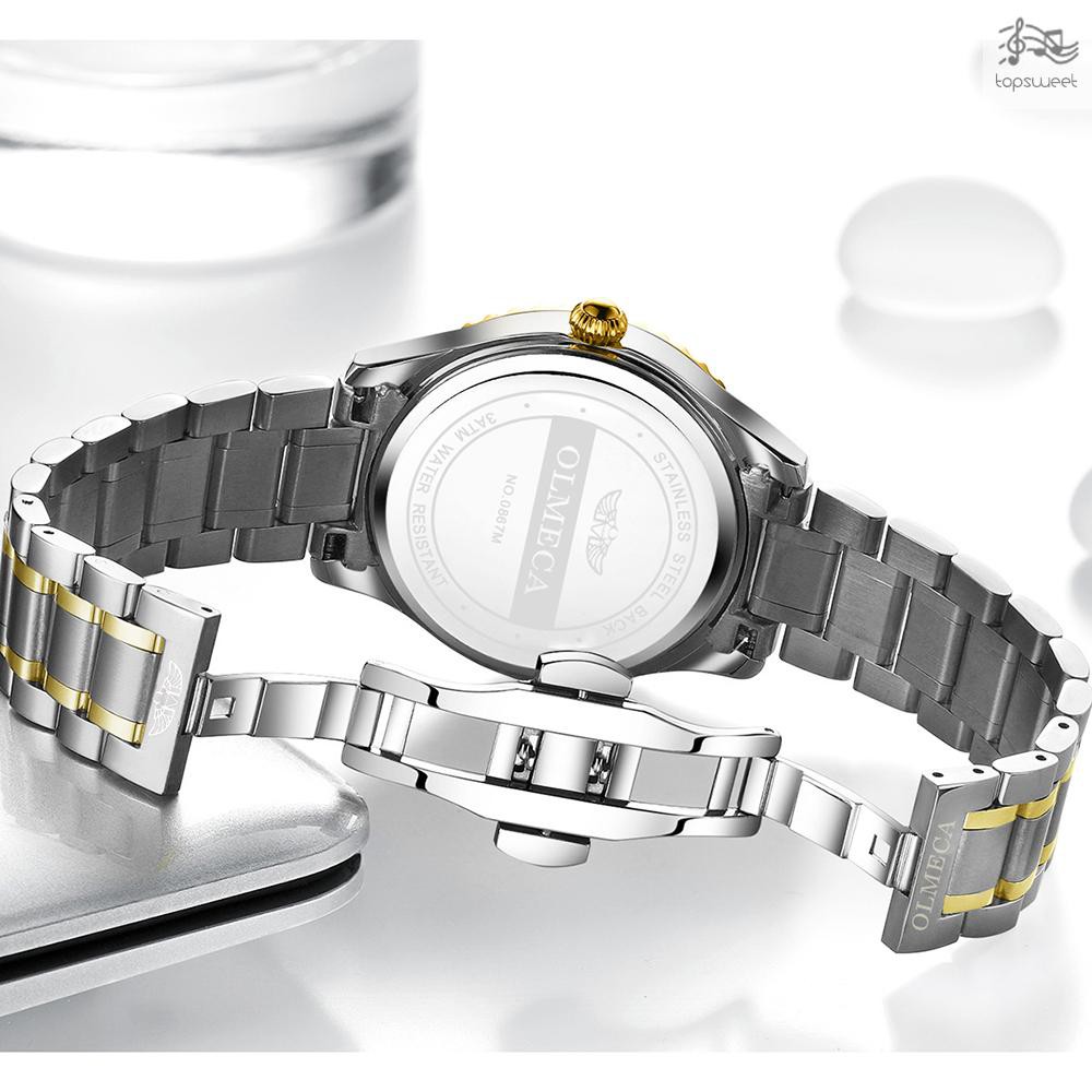 Đồng Hồ Nam Dây Thép Không Gỉ Thời Trang 3atm