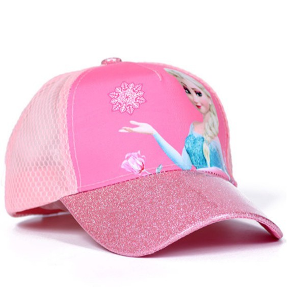 Nón kết cho bé, nón công chúa Elsa lưới bé gái