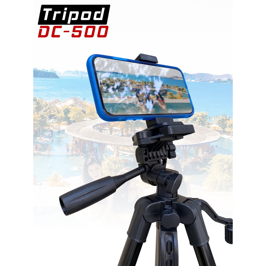 Gậy Tripod 3 Chân DC-500 Cho Máy Ảnh, Điện Thoại Vật Liệu Hợp Kim Cao Cấp chắc chắn sang trọng cao m4
