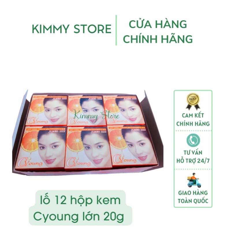 Sỉ lố 12 hộp kem Cyoung cam chuẩn thái 20g