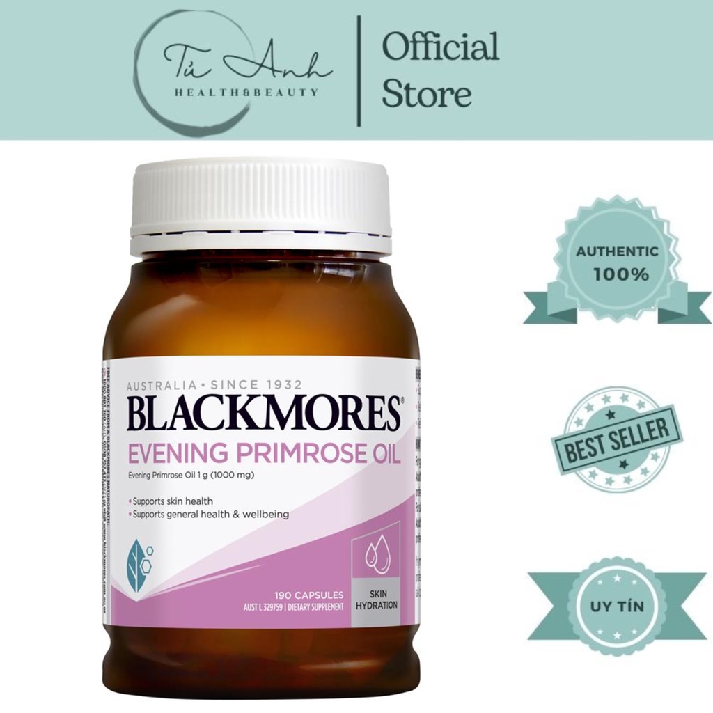 Tinh dầu hoa anh thảo Evening Primrose Oil Blackmores Úc 190 viên