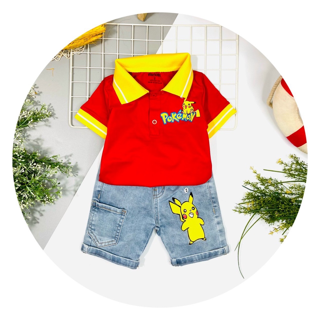 Quần jeans lửng STARKIDS cho bé trai bé gái size đại 10-55kg chất jeans nhập mềm mịn siêu dãn