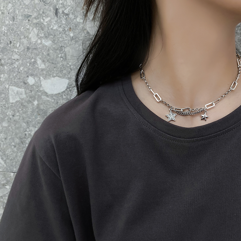 vòng cổ Thiết Kế Mặt Ngôi Sao Thời Trang Cho Nữ