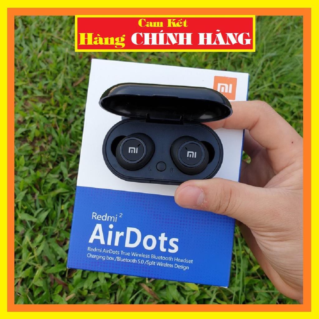 💥[KHÔNG HAY - HOÀN TIỀN]💥Tai Nghe Bluetooth Chính hãng Xiaomi  Redmi AirDots 2 Đen 5.0 TWS Có Đốc Sạc Pin trâu 💥HOT💥 | BigBuy360 - bigbuy360.vn