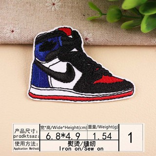 Miếng Vá Nhiệt Dùng Trang Trí Áo Quần Hình Giày Jordan
