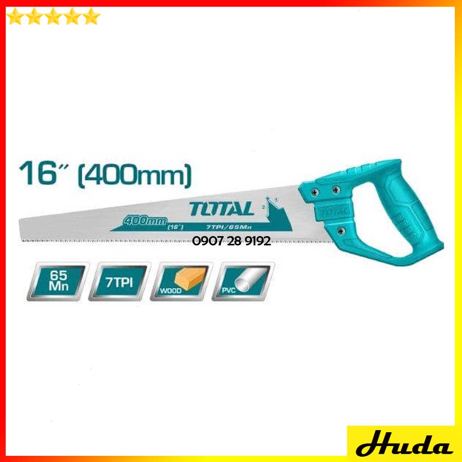 Cưa gỗ tay lá liễu dày 0.9mm chiều dài 400-550mm Total Ingco POI