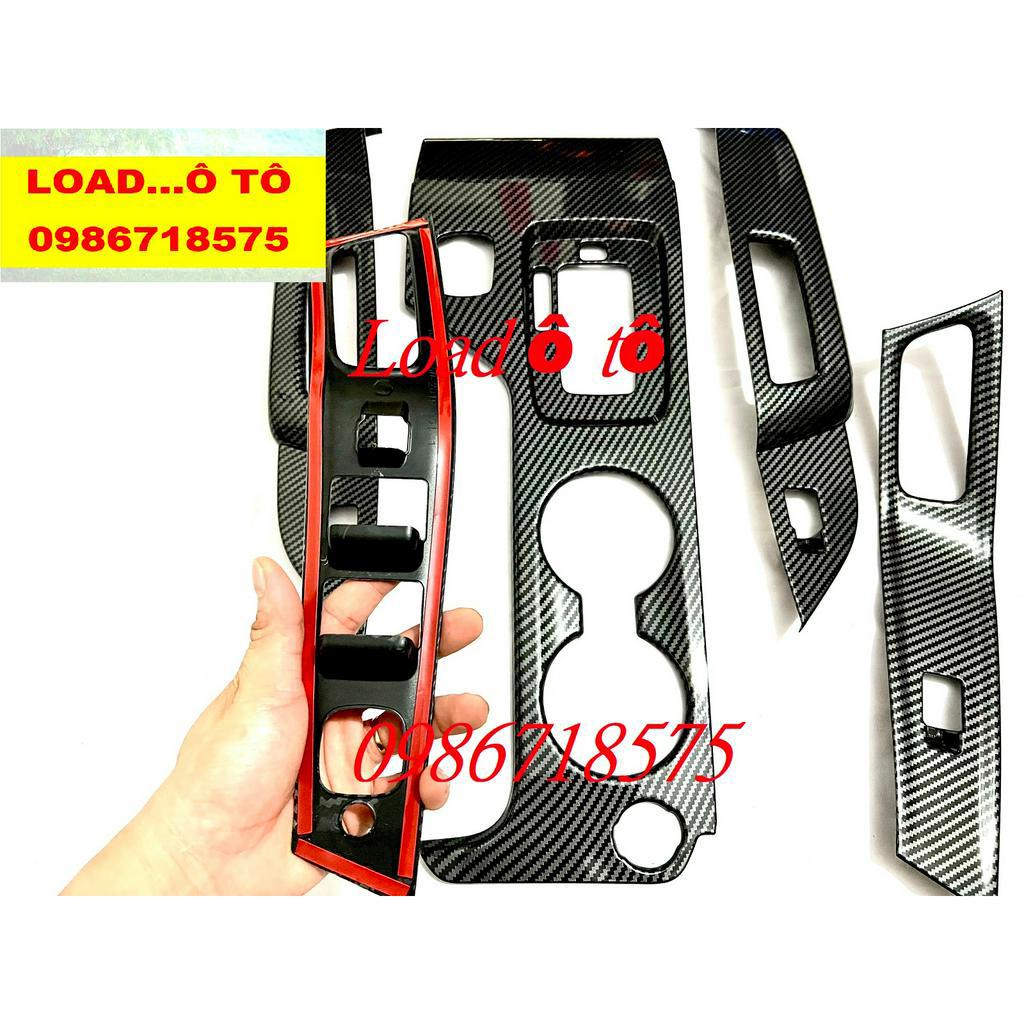 Ốp Nội Thất Carbon Mazda BT50 2020-2016 Mẫu Vân Carbon Cao Cấp