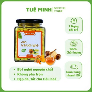 Viên Tinh Bột Nghệ Mật Ong Tuệ Minh Chính Hãng Hỗ Trợ Cho Người Viêm Loét Dạ Dày, Tá Tràng (Lọ 100g)
