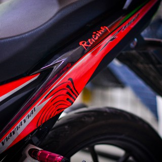 Decal Tem Xe Sonic Đỏ Đen Cá Mập