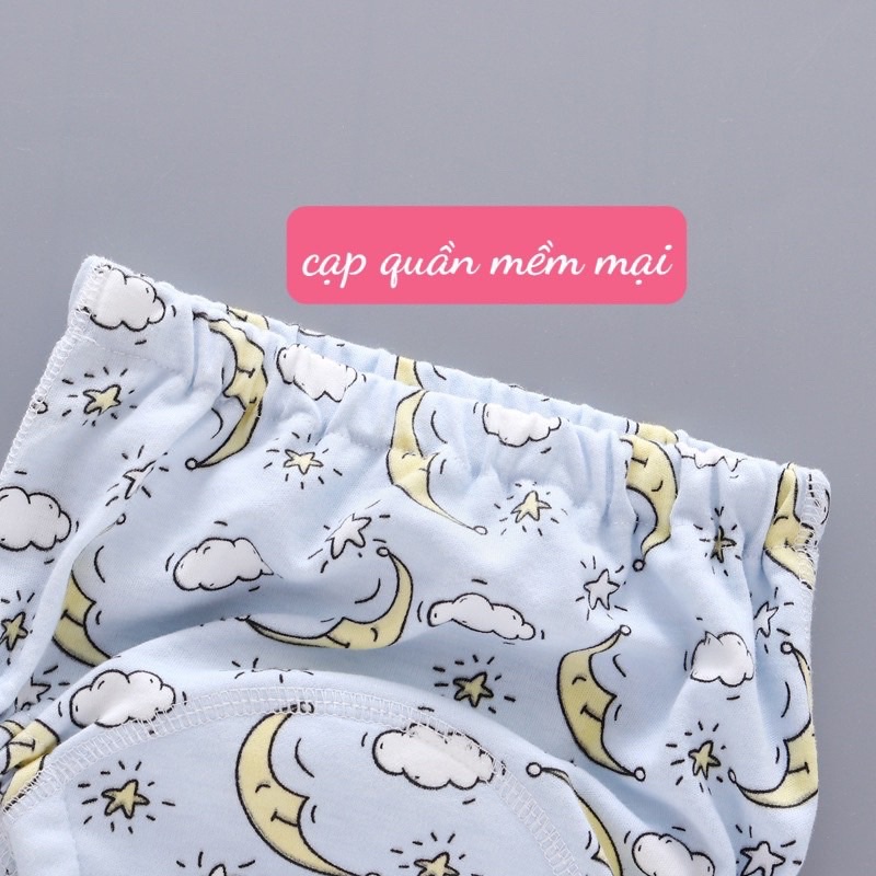 Quần bỏ bỉm cotton hữu cơ 6 lớp cho bé an toàn và thoáng khí Sulina official BB01