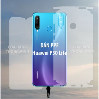 Dán PPF mặt trước, mặt sau, màn hình, mặt lưng Huawei P30 Lite Full viền