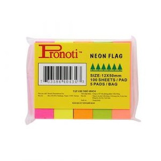 Giấy Note Pronoti 4 / 5 Màu Dạ Quang