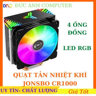 Quạt Tản Nhiệt, Fan CPU Led RGB JONSBO CR1000- 4 Ống Đồng , Tản Nhiệt Cực Tốt