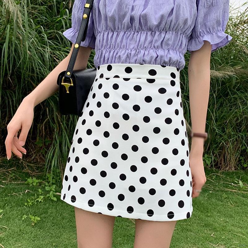 Women's Sexy Dot High Waist Slim Preppy Style A Line Skirt | BigBuy360 - bigbuy360.vn