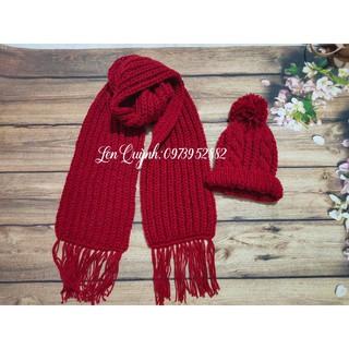 Khăn mũ len đan tay - Khăn len handmade