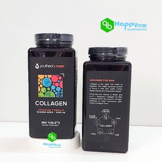 💊💊 Viên Uống Bổ Sung Collagen For Men, Youtheory, 390v, Mỹ 💊💊