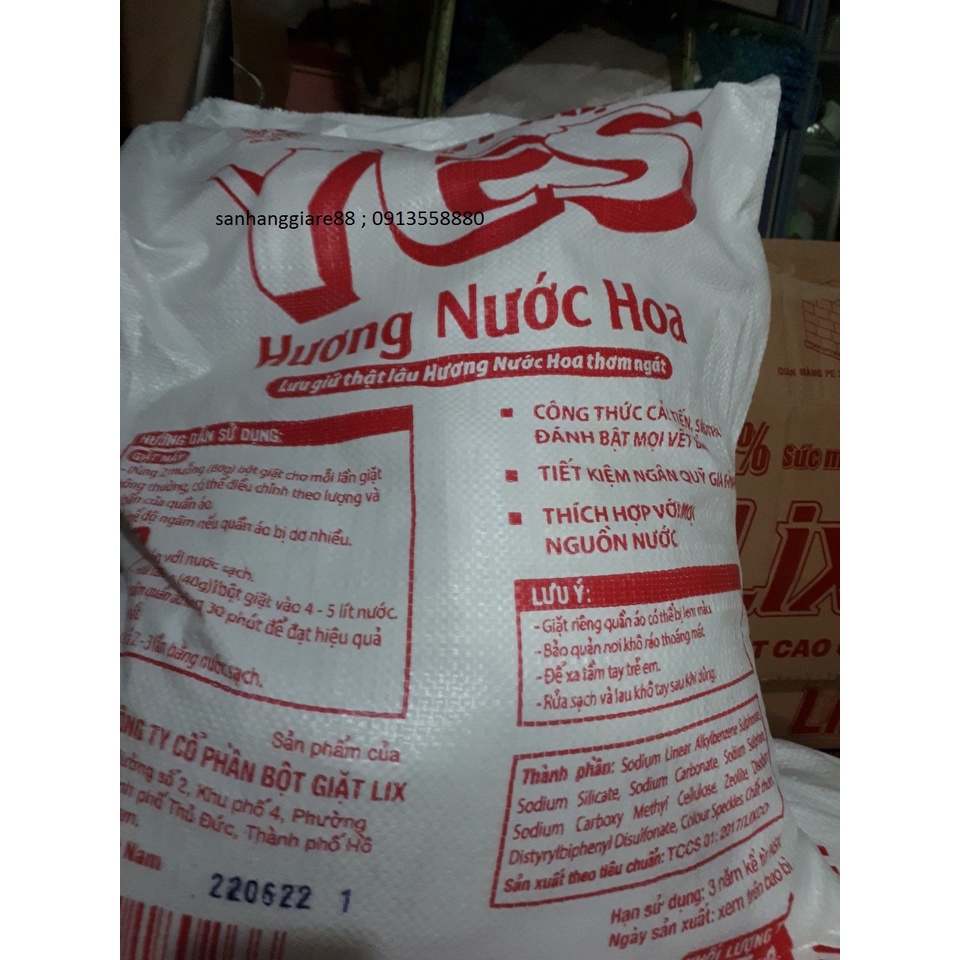 Bột Giặt Bao Xá  Lix Yes 15kg