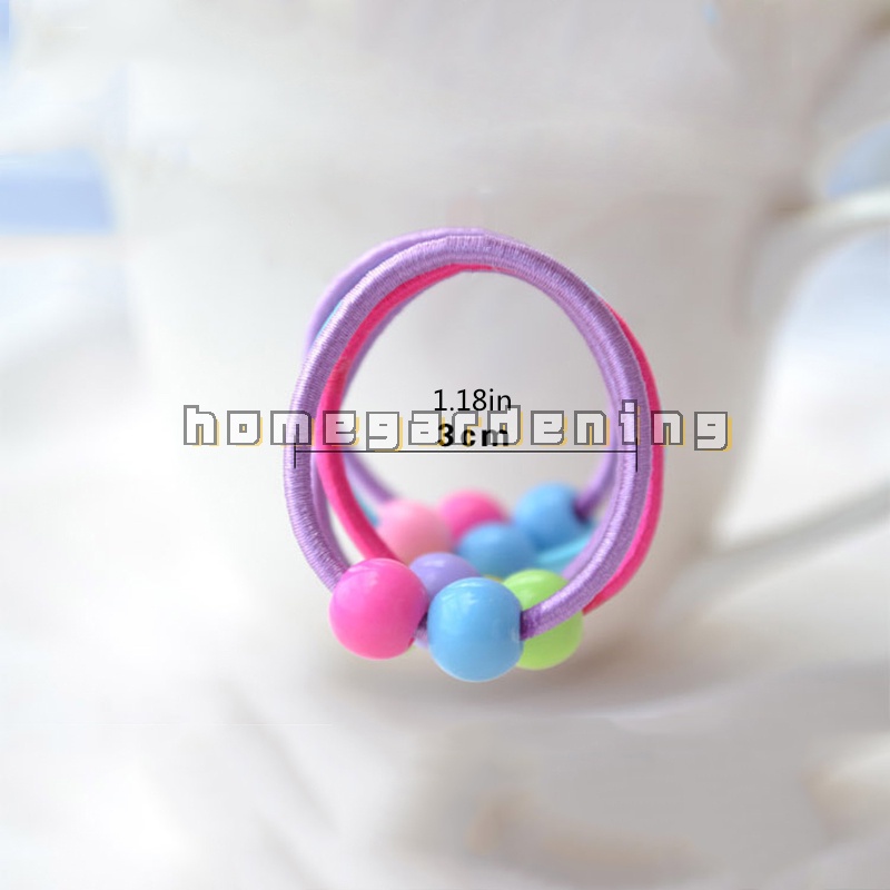 Set 50 dây buộc tóc co giãn họa tiết hoạt hình dễ thương cho bé