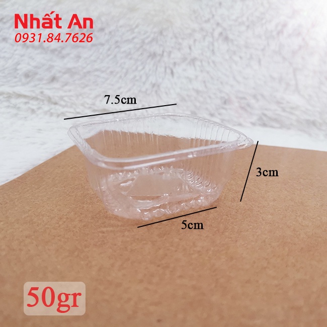 Khay trung thu nhựa trong 75gr