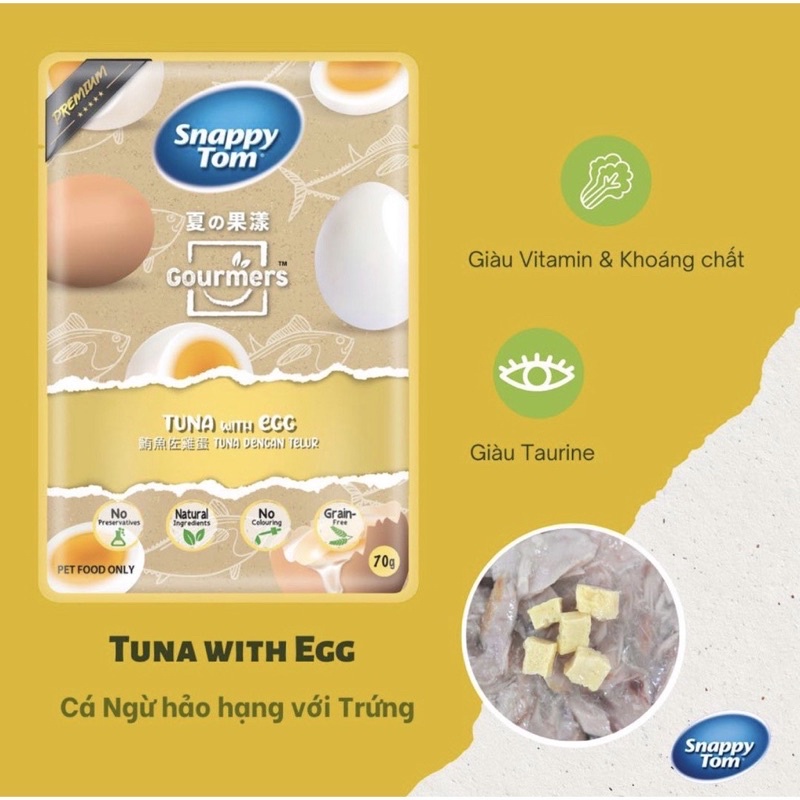 Pate cho chó mèo snappy tom hoa quả