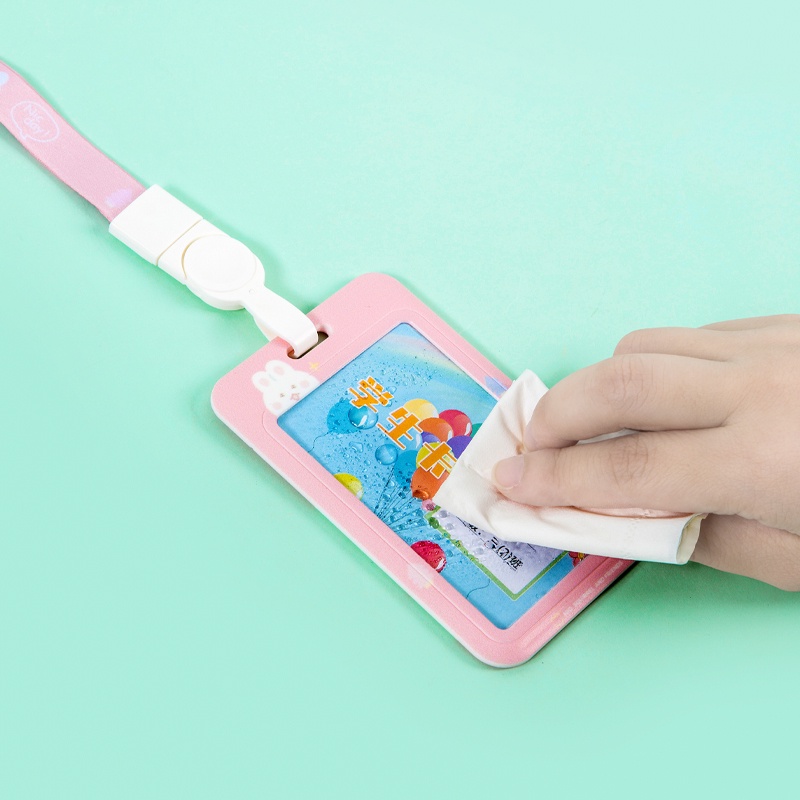 Bộ mặt thẻ dọc + dây cute  GuangBo 11x3.8x0.3 cm - 1 chiếc  - 2 màu Mio Squirrel đáng yêu H05900