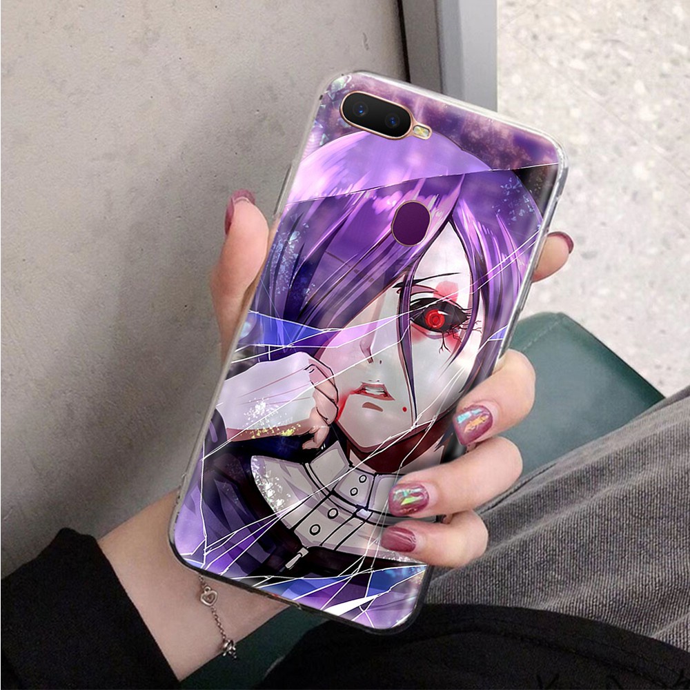 Ốp Lưng Dẻo Trong Suốt Họa Tiết Hoạt Hình Tokyo Ghoul Cho Oppo Reno 2z 2f Z 4 Pro 3 A53 2020 10x Zoom 5 5g Va35