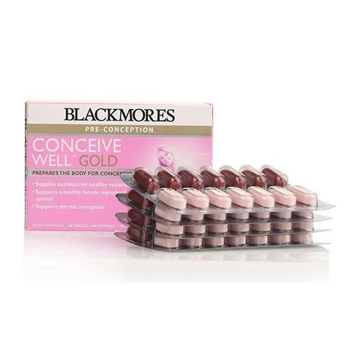 [ Hàng Chuẩn ÚC ] Blackmores Conceive Well Gold - Viên uống tăng khả năng thụ thai 56 viên