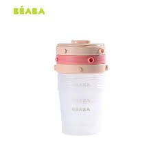 Bộ 6 Hộp Chia Thức Ăn 200ml Béaba Hồng Gold/ Xanh