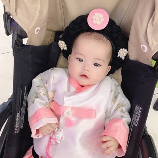 Hanbok Tết 2 lớp gấm cao cấp cho bé gái