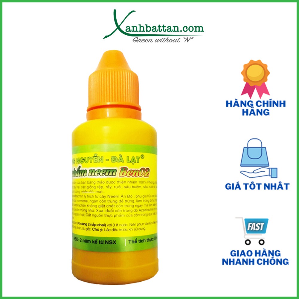 Neem Oil Hùng Nguyễn Trừ Bọ Trĩ, Rệp Vẩy, Côn Trùng Gây Hại Cho Hoa Hồng