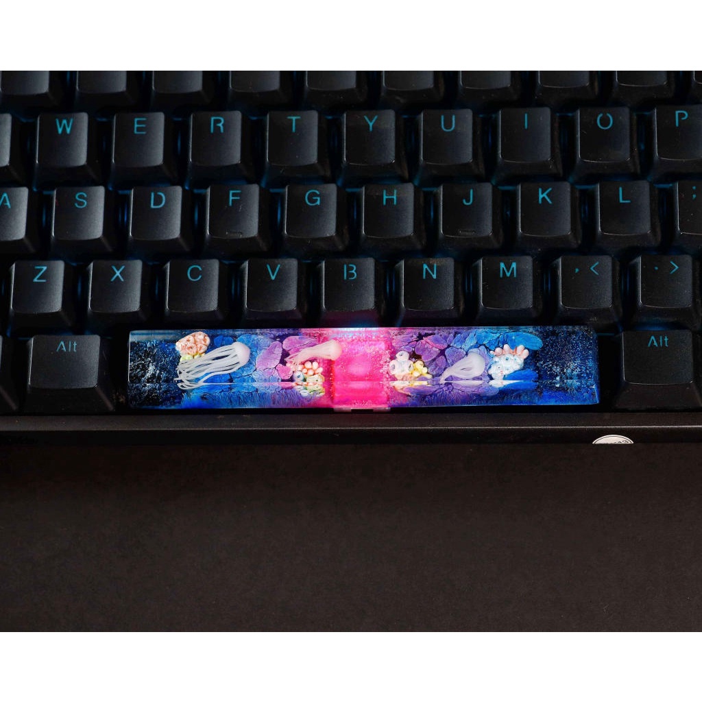 Spacebar jellyfish phù hợp cho bàn phím cơ, Spacebar resin