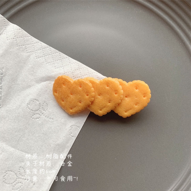 Kẹp Tóc Hình Bánh Quy Ngôi Sao Thời Trang Hàn Quốc Đáng Yêu Cho Nữ