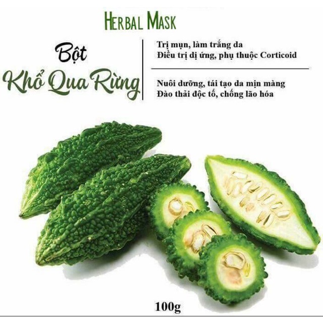 100GR Bột đắp mặt nạ khổ qua nguyên chất 100%Hương Vị Thiên Nhiên organic Handmade | BigBuy360 - bigbuy360.vn
