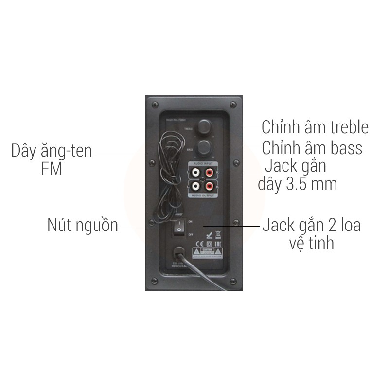 LOA FENDA F380X LOA VI TÍNH HỖ TRỢ BLUETOOTH USB THẺ NHỚ TF ĐÀI FM