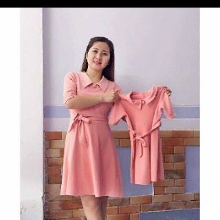 Đầm xòe buộc nơ