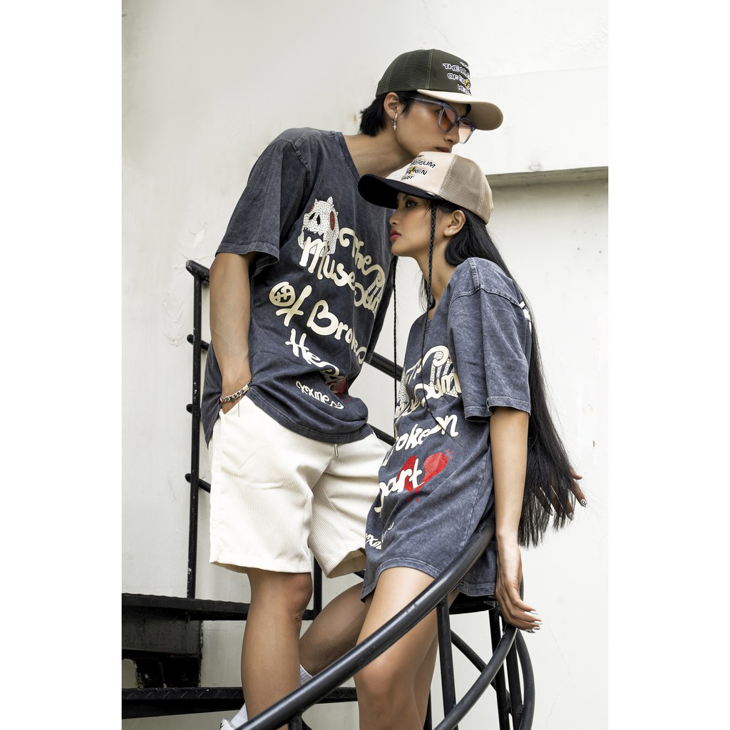 Áo thun cotton cao cấp Museum Acid Wash Tee XXME